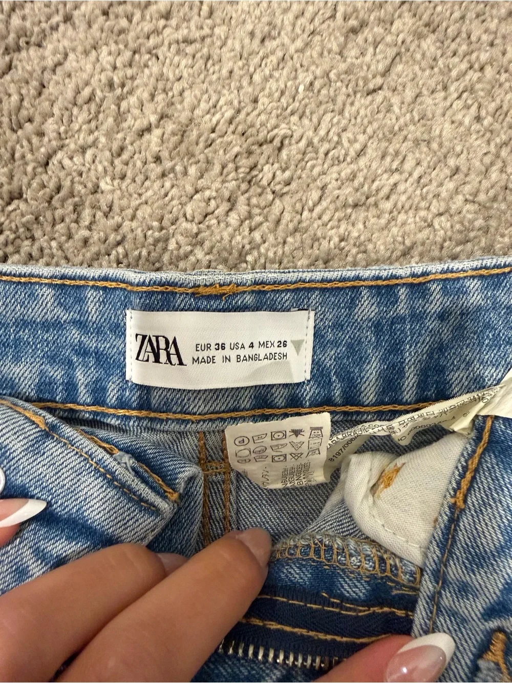 ZARA Light Blue Denim Shorts